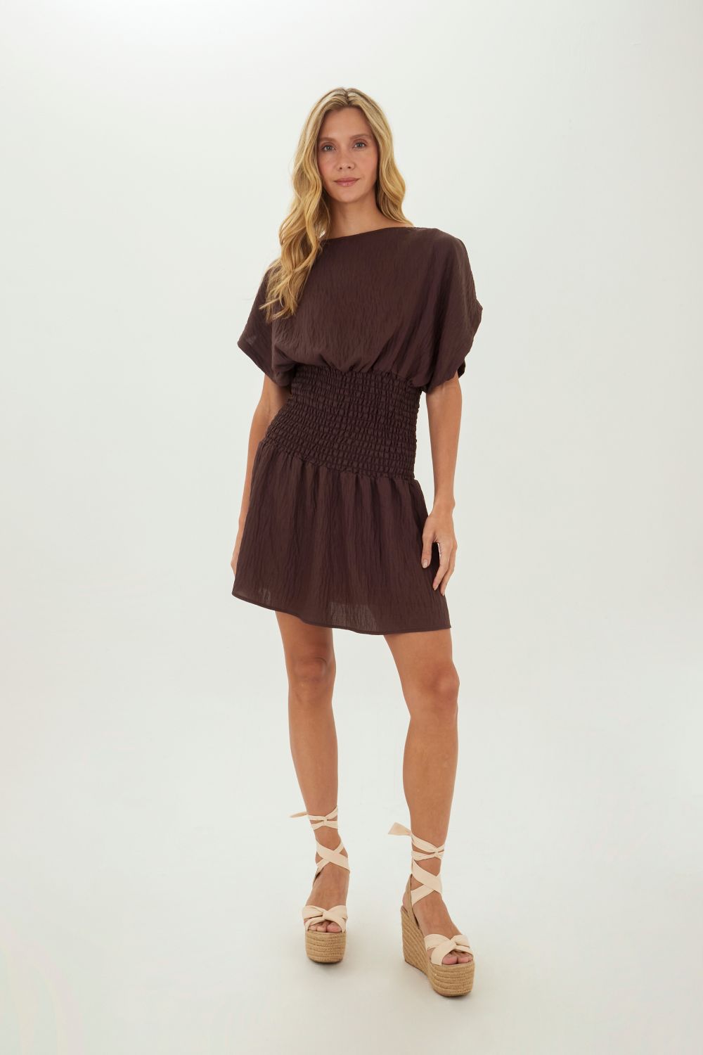 Vestido Corto Phoebe Cafe